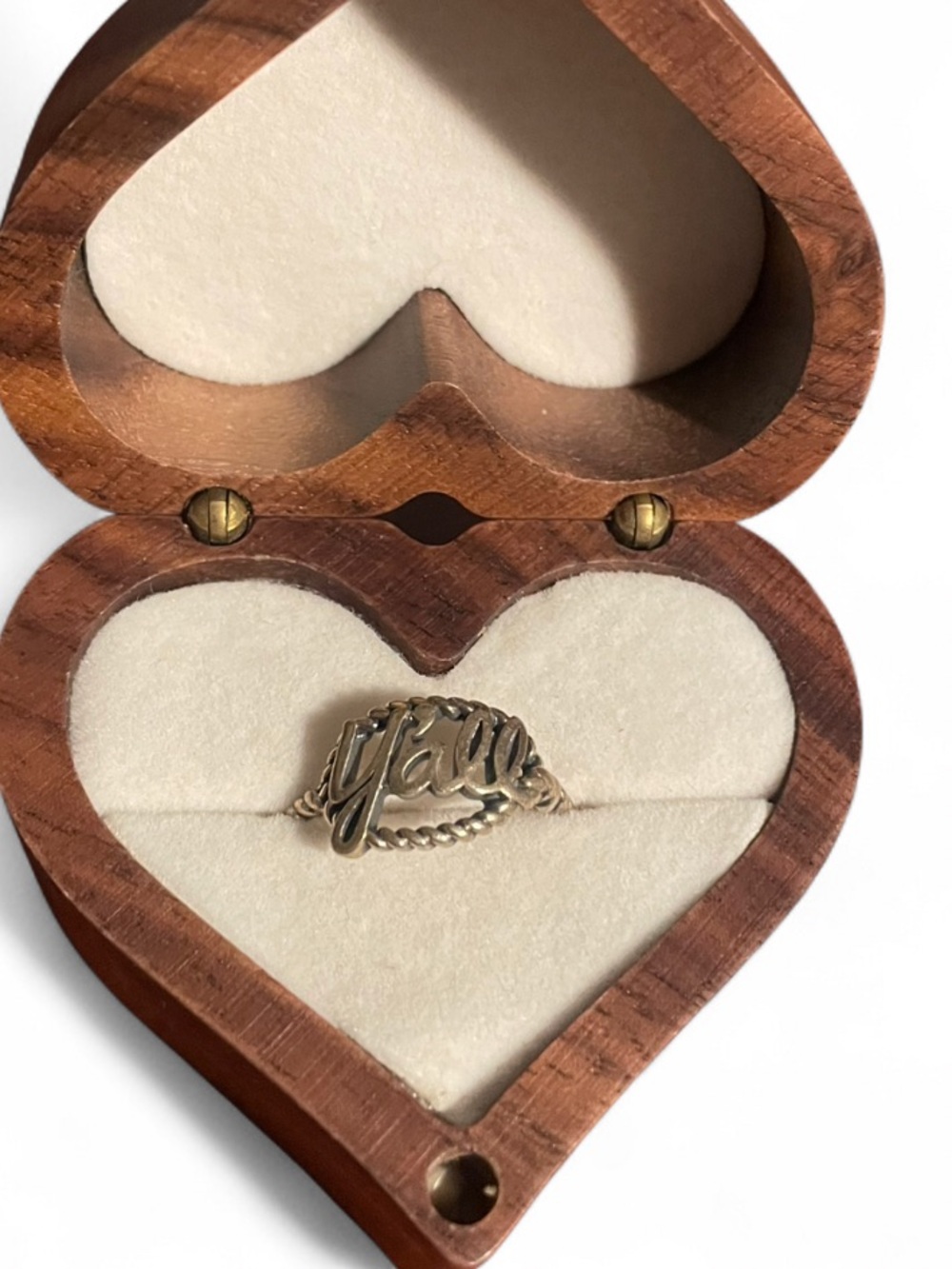 Retired James Avery Y'all Ring Size 6